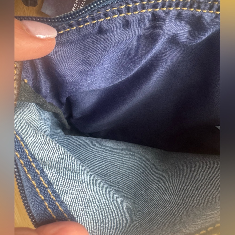 Denim Blue Jean Crossbody Bag Purse - Picture 8 of 8